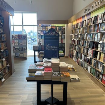 Barnes & Noble - The shelves and display counter of books. - Bookstores Near Me - Brea, California