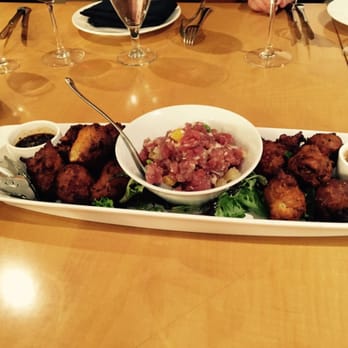 Action Kitchen - Calamari ricotta fritters and citrus tuna tartar. - Do-It-Yourself Food Near Me - Boston, Massachusetts Action Kitchen - Calamari ricotta fritters and citrus tuna tartar. - Do-It-Yourself Food Near Me - Boston, Massachusetts