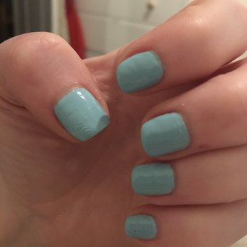 Dolphin Spa - This is within hours of getting it done. Bubbles, uneven color, and it chipped pretty much immediately. - Nail Salons Near Me - Brooklyn, New York