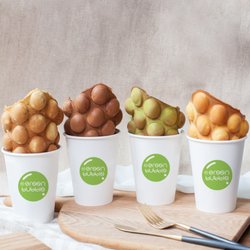 Mr Green Bubble - Puffy Egg waffles that you must have.