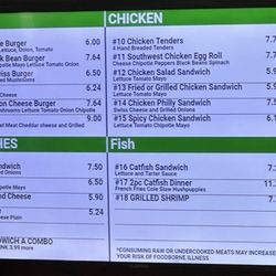 Camo Kitchen - Menu