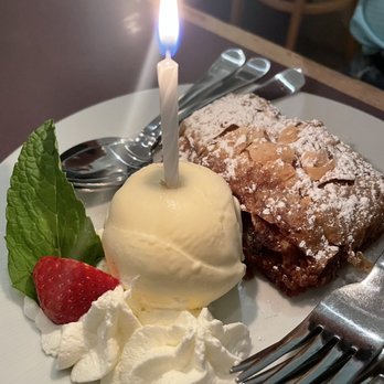 Waldhorn Restaurant - Apfelstrudel with vanilla icecream - German Near Me - Pineville, North Carolina Waldhorn Restaurant - Apfelstrudel with vanilla icecream - German Near Me - Pineville, North Carolina