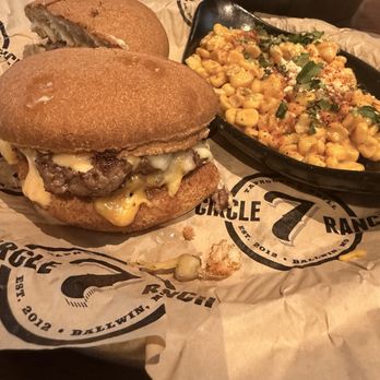 Circle 7 Ranch - Gluten Free Frisco Burger and Mexican Street Corn - Burgers Near Me - St. Louis, Missouri Circle 7 Ranch - Gluten Free Frisco Burger and Mexican Street Corn - Burgers Near Me - St. Louis, Missouri