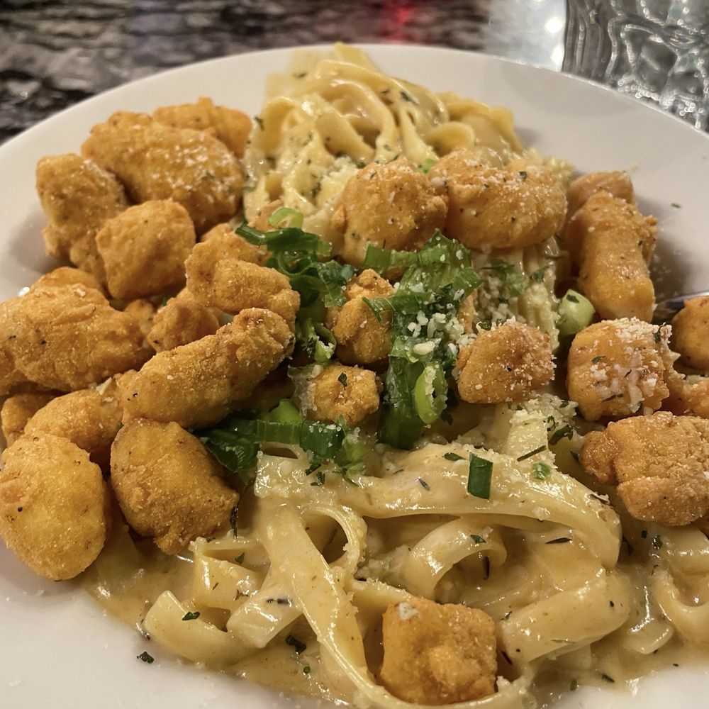 The Reef - Fried Alligator Pasta? - Seafood Near Me - Biloxi, Mississippi The Reef - Fried Alligator Pasta? - Seafood Near Me - Biloxi, Mississippi