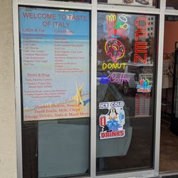 Taste Of Italy Gelateria & Cafe - Menu / Front Entrance