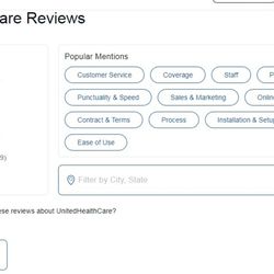 United Healthcare - Review summery
