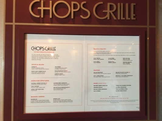 Menu photo 3 Chops Grill Fort Lauderdale, FL