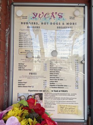 Menu photo 7 Yuca's Pasadena Pasadena, CA