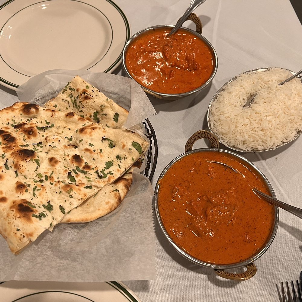 India Kitchen Tustin, CA - Naan Bread, Chicken Tikka Masala (bottom), and Butter Chicken (top). Delicious! - Indian Near Me - Tustin, California India Kitchen Tustin, CA - Naan Bread, Chicken Tikka Masala (bottom), and Butter Chicken (top). Delicious! - Indian Near Me - Tustin, California