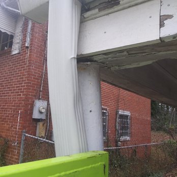 WG Waste - Damage Created by White Glove Junk Removal... And I still have to track him and his insurance down - Dumpster Rental Near Me - Atlanta, Georgia