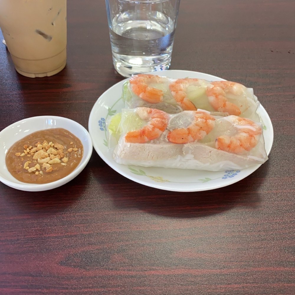 PHO 34 - A1. Fresh Summer Rolls with Vietnamese Iced Coffee - Vietnamese Near Me - Levittown, New York PHO 34 - A1. Fresh Summer Rolls with Vietnamese Iced Coffee - Vietnamese Near Me - Levittown, New York