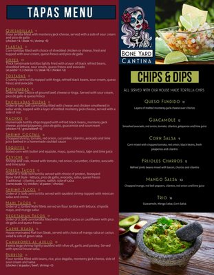 Menu photo 4 Bone Yard Cantina Warwick, NY