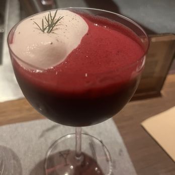 Double Chicken Please - NY Beet Salad mocktail- So good - Cocktail Bars Near Me - New York, New York