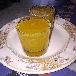 Complimentary homemade passion fruit and lemongrass liquor so good! Complimentary homemade passion fruit and lemongrass liquor so good!