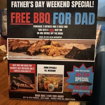 BIG8 BBQ - Special for Father's Day - Barbeque Near Me - Cape Coral, Florida BIG8 BBQ - Special for Father's Day - Barbeque Near Me - Cape Coral, Florida