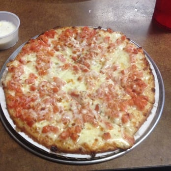 Bill's Pizza Pub - Individual margherita pizza. Ranch cup for scale :) - Italian Near Me - Oak Ridge, North Carolina