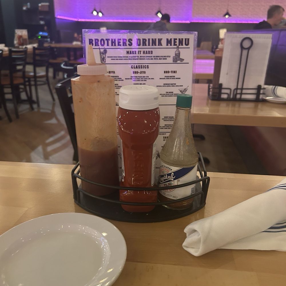 Brothers Smokehouse - Gotta have more sauce options than this.......but that BBQ sauce is delicious - Smokehouse Near Me - West Nyack, New York Brothers Smokehouse - Gotta have more sauce options than this.......but that BBQ sauce is delicious - Smokehouse Near Me - West Nyack, New York