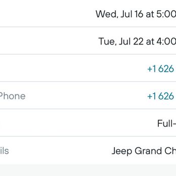 Avis - This is proof of my reservation. The car they tried giving me was a ford explorer midsize - Car Rental Near Me - Covina, California