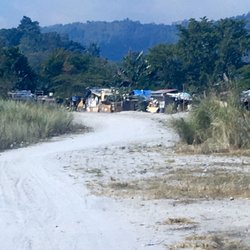 Haduan Falls - Village at the end of the dusty road and before the hanging bridge.