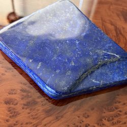 California Native Wood - A large, solid piece of Lapis Lazuli I found in the shop, now used as a coaster