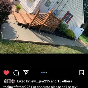 The Lawn Father - Concrete walkway - Tree Services Near Me