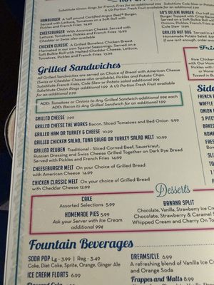 Menu photo 1 50's Diner Dedham, MA