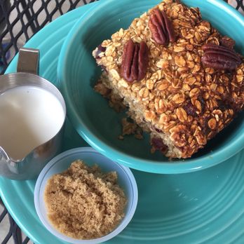 Yola's Cafe - Baked oatmeal with brown sugar and cream - Coffee & Tea Near Me - Madison, Wisconsin