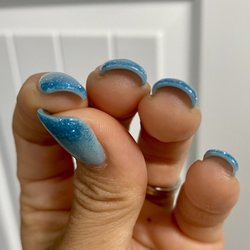 The Nail Room - Ombré dip, not bulky! With tips! Beautifully shaped by Ann