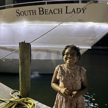 South Beach Lady Yacht Charter - My daughter before we boarded the yacht. - Boat Charters Near Me - Hollywood, Florida South Beach Lady Yacht Charter - My daughter before we boarded the yacht. - Boat Charters Near Me - Hollywood, Florida