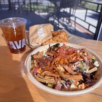 CAVA - Veggie bowl with all the veggies/humus and falafel - Mediterranean Near Me - Irmo, South Carolina CAVA - Veggie bowl with all the veggies/humus and falafel - Mediterranean Near Me - Irmo, South Carolina