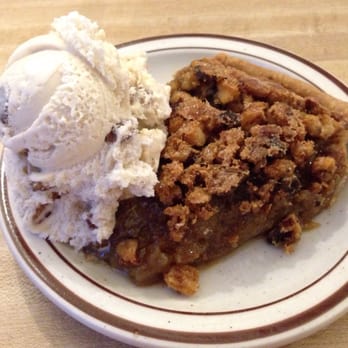Noon Mark Diner - Maple Walnut Pie with pecan ice cream! - American Near Me - Keene Valley, New York Noon Mark Diner - Maple Walnut Pie with pecan ice cream! - American Near Me - Keene Valley, New York