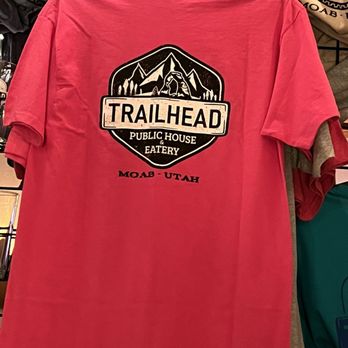 Trailhead Public House & Eatery - Tshirts for sale - Burgers Near Me - Moab, Utah Trailhead Public House & Eatery - Tshirts for sale - Burgers Near Me - Moab, Utah