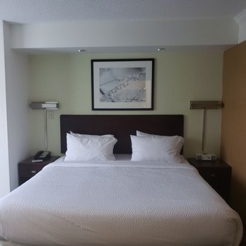 SpringHill Suites by Marriott Dayton South/Miamisburg - One bed. Requested 2 but was denied.  Hotel was not busy. They probably could have accommodated my request. - Hotels Near Me - Dayton, Ohio