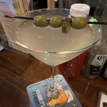The Tin Whistle - a martini with olives in it - Bars Near Me - Salem, Massachusetts