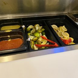 Self serve condiment bar