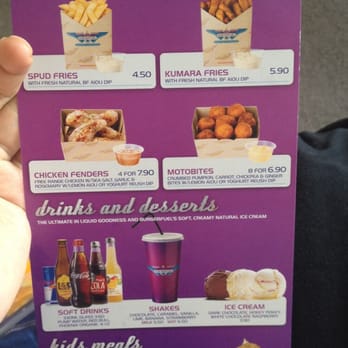 BurgerFuel Queen Street - Their menu (taken at home not in store) - Burgers Near Me - Auckland, AUK