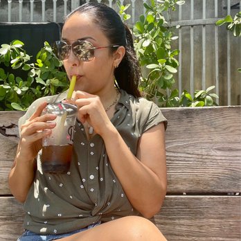 Yip - Wynwood - Enjoying boba- passion fruit - Dim Sum Near Me - Miami, Florida