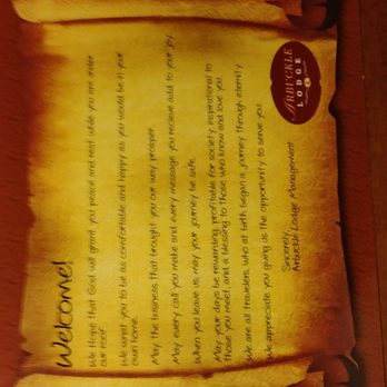 Arbuckle Lodge Gillette - Found this on my pillow. Very nice gesture on their part - Hotels Near Me - Gillette, Wyoming
