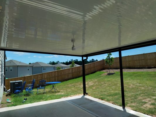 Custom aluminum patio roof - Custom aluminum patio roof installations by Georgia Screen Rooms.

We build durable, low-maintenance patio covers designed to provide shade, reduce heat, and protect your outdoor space from the elements. Our systems are custom-fit to your home and built using high-quality aluminum that won’t rot, warp, or require constant upkeep like wood.

Options include insulated and non-insulated roof panels, integrated gutter systems for proper drainage, and designs that can easily be converted into a future screen room.

We keep the process simple—most projects can be quoted with a few pictures and measurements, followed by a quick, professional installation.

Serving Atlanta and surrounding areas.