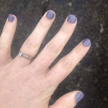 Diva Nails & Spa - This was supposed to be dark grey - Nail Salons Near Me - Vancouver, Washington