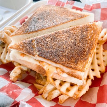 Jolene's - Ewa Beach - Lobster melt with waffle fries - Burgers Near Me - Ewa Beach, Hawaii Jolene's - Ewa Beach - Lobster melt with waffle fries - Burgers Near Me - Ewa Beach, Hawaii