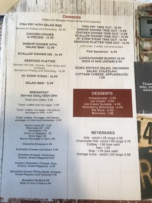 Menu photo 1 Roadside Cafe Kill Buck, NY