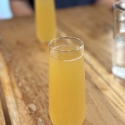Apple cider mimosa