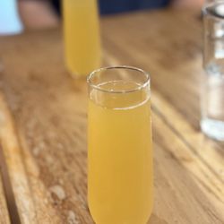 Apple cider mimosa