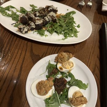 Marker 32 - Deviled Eggs & Fried Oysters Daily special- steak and mushrooms with blue cheese - Seafood Near Me - Jacksonville, Florida Marker 32 - Deviled Eggs & Fried Oysters Daily special- steak and mushrooms with blue cheese - Seafood Near Me - Jacksonville, Florida