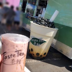 Taste Tea - New truck at the same Waikele location.  Large fruity pebble MT 50% sweet w reg boba.