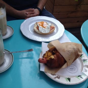 Sweet & Pepper Days - Hotdog&Half bagel with eggs and salmon - Bistros Near Me - Prague, Puerto Rico Sweet & Pepper Days - Hotdog&Half bagel with eggs and salmon - Bistros Near Me - Prague, Puerto Rico