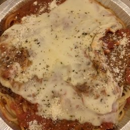 Chicken parm dinner, yum