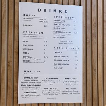 Sunday Morning Bakehouse - Menu - Coffee & Tea Near Me - McLean, Virginia Sunday Morning Bakehouse - Menu - Coffee & Tea Near Me - McLean, Virginia