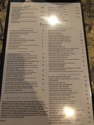 Menu photo 5 Oliverio's Ristorante Bridgeport, WV Menu photo 5 Oliverio's Ristorante Bridgeport, WV